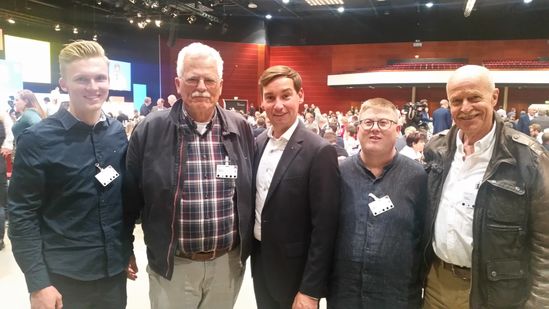 v.l.n.r.: Jannik Braun, Ulrich Galinsky, Sebastian Hartmann, Max Kalbus, Peter Schmitz